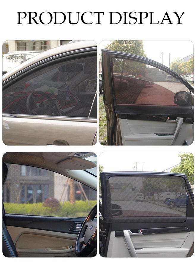 4-Piece Car Magnetic Window Sunshade for Side Window Front and Rear Windshield UV Rays Sun Visor Protector, Heat Blocker Visor Keep Car Cool - Image 3