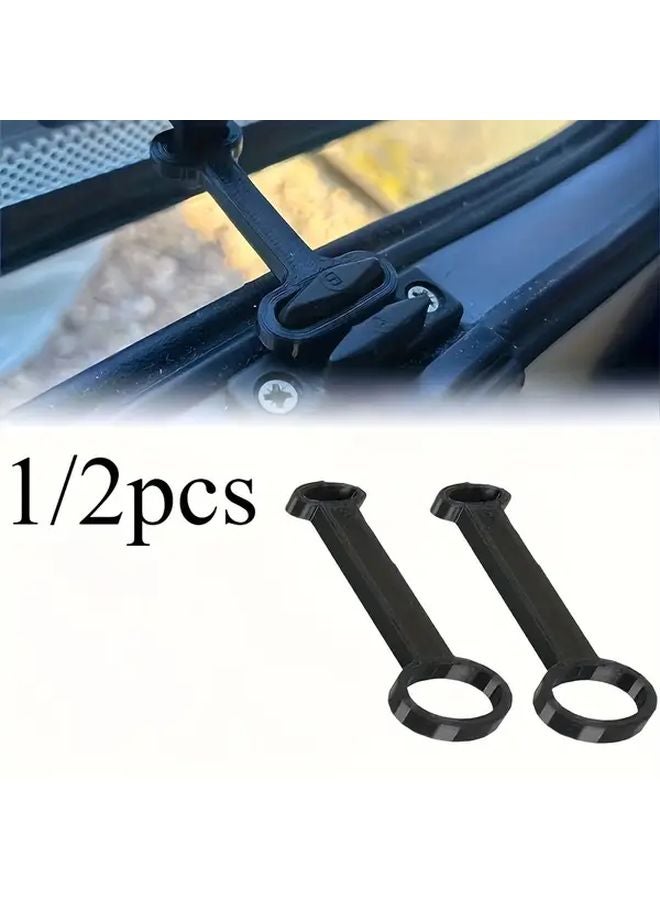RV Window Ventilation Limiters 1pc Black for RVs with Locks - Image 1