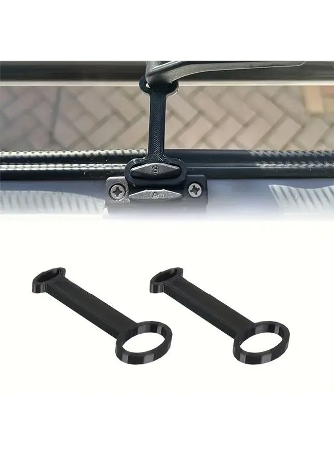 RV Window Ventilation Limiters 1pc Black for RVs with Locks - Image 3