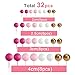 ASTARON 32 Pcs Ball Cake Topper Decorations Mini Balloons Cake Topper Sticks Foam Balls Cake Picks Cake Topper Balls Cake Decorations for Wedding Party Birthday Cake Decorating Pink Gold - Image 4