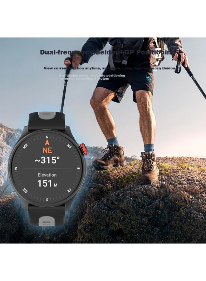 Kpep [professional Sports] Gps Five-star Dual-frequency Positioning Outdoor Running Professional Swimming Cycling Hiking Heart Rate Pace Blood Oxygen Monitoring Sports Trajectory Smart Sports Watch - Image 2