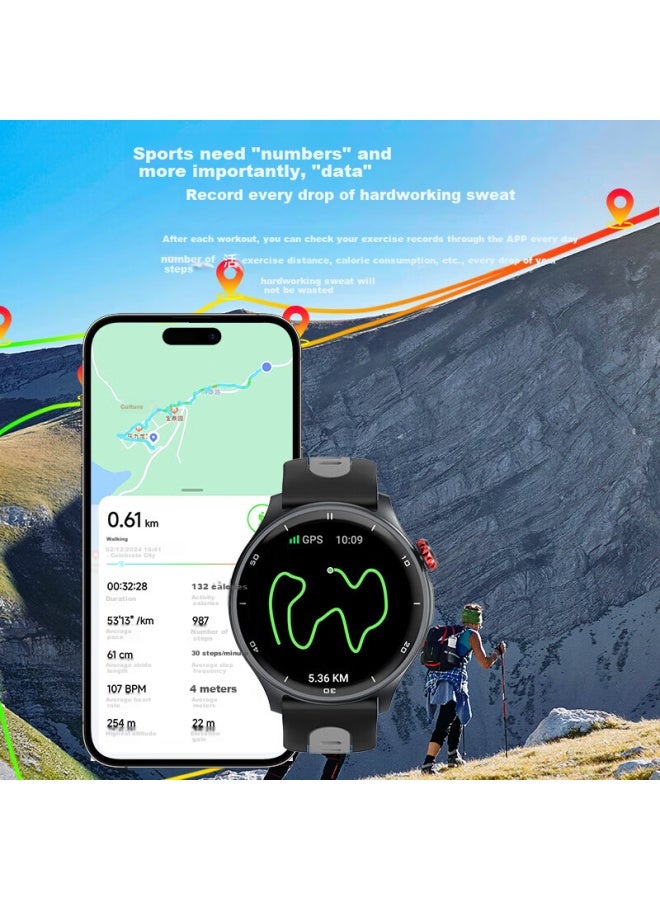 Kpep [professional Sports] Gps Five-star Dual-frequency Positioning Outdoor Running Professional Swimming Cycling Hiking Heart Rate Pace Blood Oxygen Monitoring Sports Trajectory Smart Sports Watch - Image 5