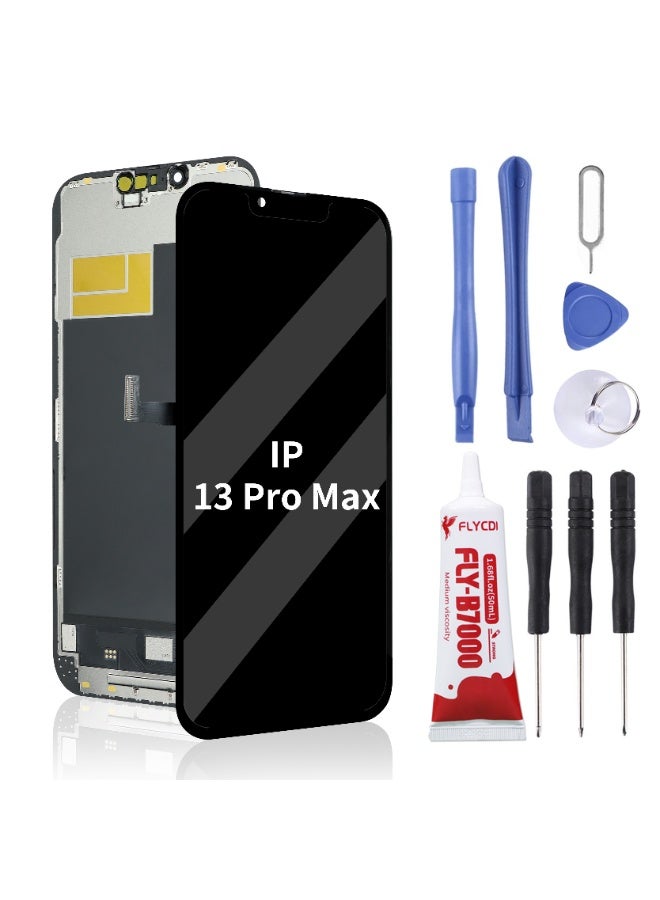 فلاي سي دي اي  FLYCDI LCD Screen Replacement for iPhone 13 Pro Max (6.7")-Compatible with A2484/A2641/A2643/A2644/A2645-3D Touch Digitizer Display Glass Assembly with Repair Tool Kit (Soft OLED) - Image 1