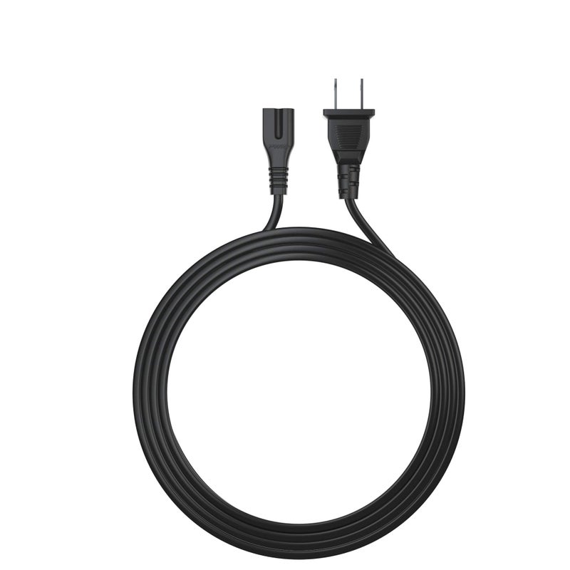 PWR+ Long 6Ft 2 Prong Polarized Power Cord for Bose-Companion 3 5 Multimedia Speaker System SoundDock 10, SoundTouch 20 30 Acoustimass 15 16 Series II Home Speaker Solo 15 Series II TV - Image 5