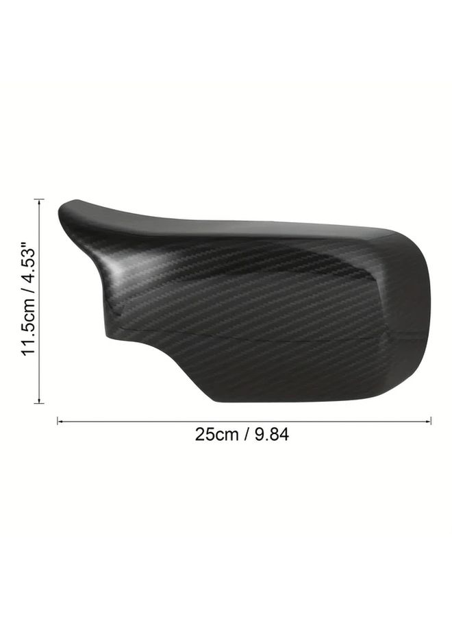 Carbon Fiber Rearview Mirror Cover for BMW E46 3 Series 98 05 Replacement Snap Fit - Image 2