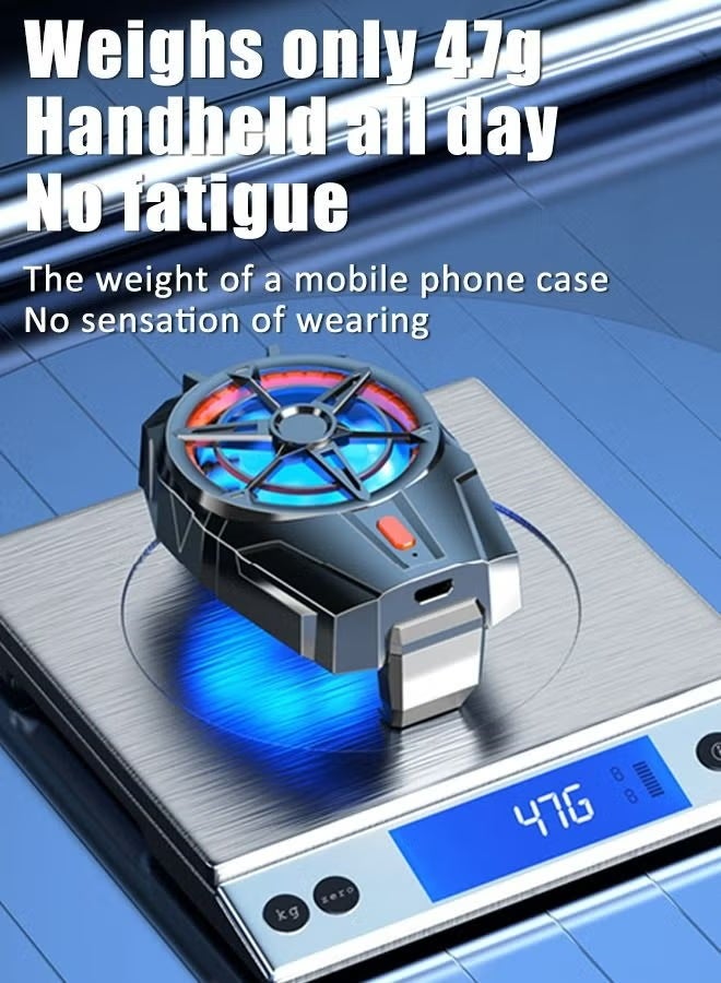 AZorb Cell Phone Cooler USB Rechargeable, Mobile Phone Radiator for Playing Games Watching Videos with LED Light, Cooler Controller Compatible for Universal Smartphone - Image 4