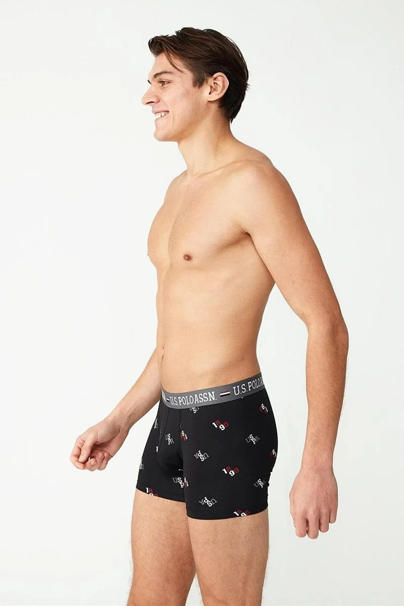 يو اس بولو اسن 2 Piece Uspa Printed Men's Modal Boxer
