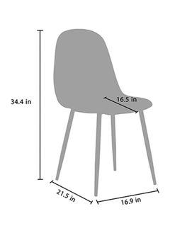 Mahmayi Mahmayi HYDC001 Washable PU Cushion Seat Back Dining Brown Chair - Pack of 2  - Image 5