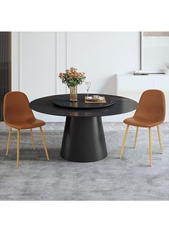 Mahmayi Mahmayi HYDC001 Washable PU Cushion Seat Back Dining Brown Chair - Pack of 2  - Image 4