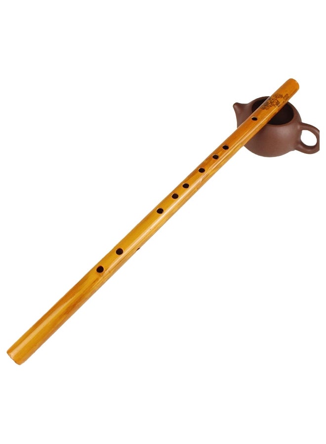 Generic Chinese Traditional Bamboo Clarinet 1Pc - Six-Hole Vertical Flute Folk Musical Instrument 