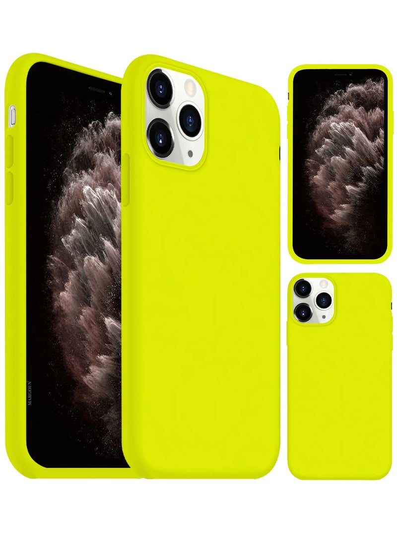 CATANES Soft Silky Silicone Case Cover for Apple iPhone 11 Pro Max - Full Body Protection - Lemon Yellow - Image 4