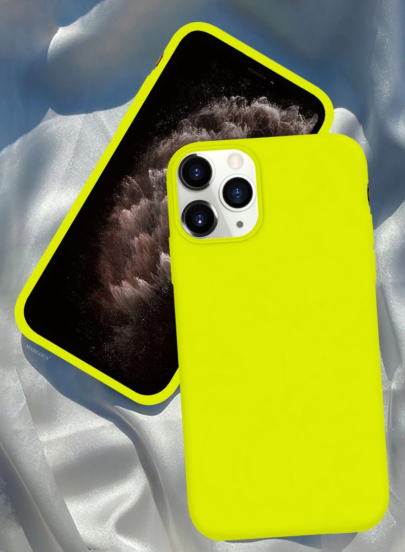 CATANES Soft Silky Silicone Case Cover for Apple iPhone 11 Pro Max - Full Body Protection - Lemon Yellow - Image 5