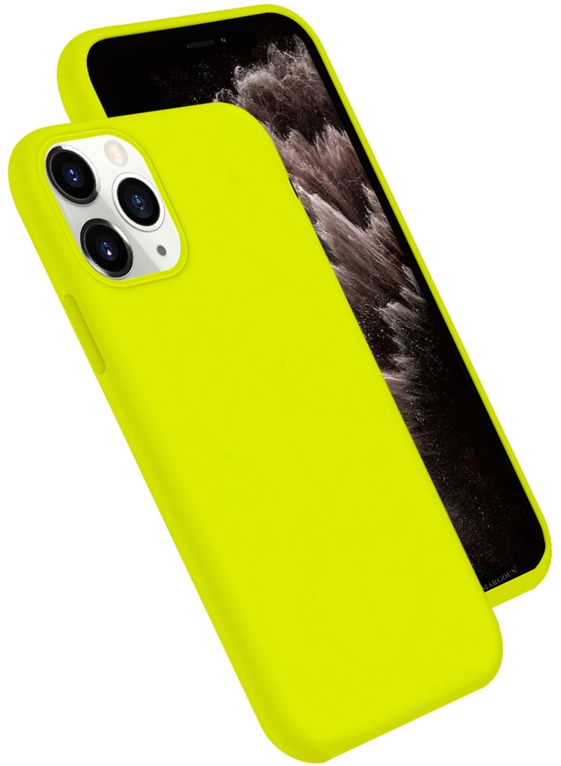 CATANES Soft Silky Silicone Case Cover for Apple iPhone 11 Pro Max - Full Body Protection - Lemon Yellow - Image 2