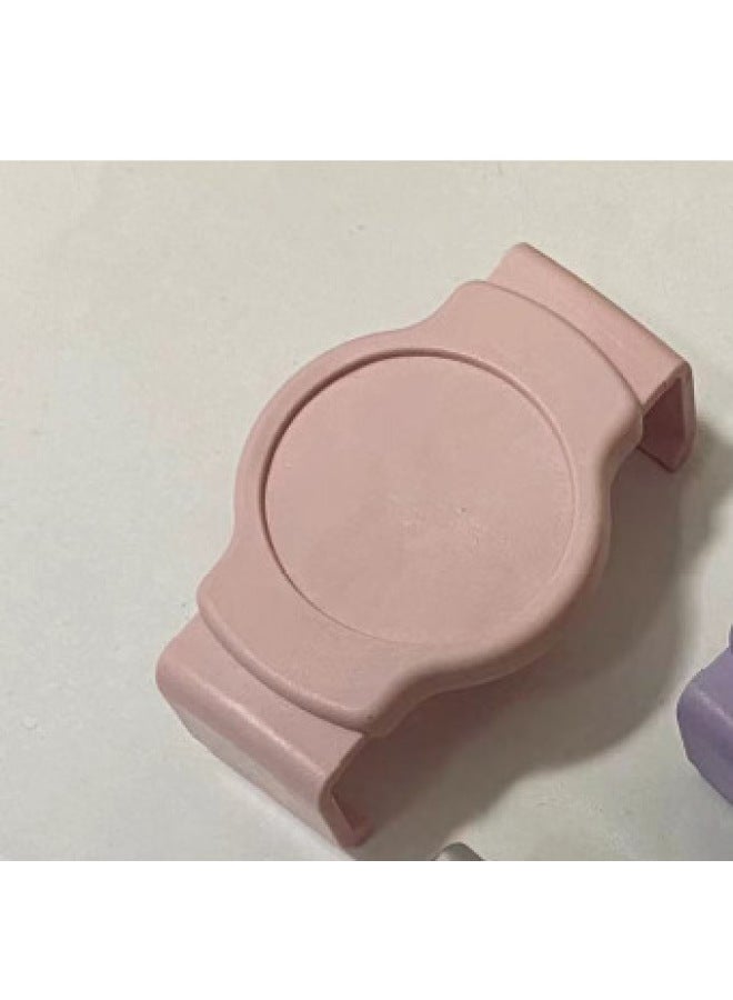 Bubble Sliding Removable Sliding Mobile Phone Back Clip Buckle Airbag Bracket Sliding Clip Base Vertical Screen-Color:Pink Base - Image 1