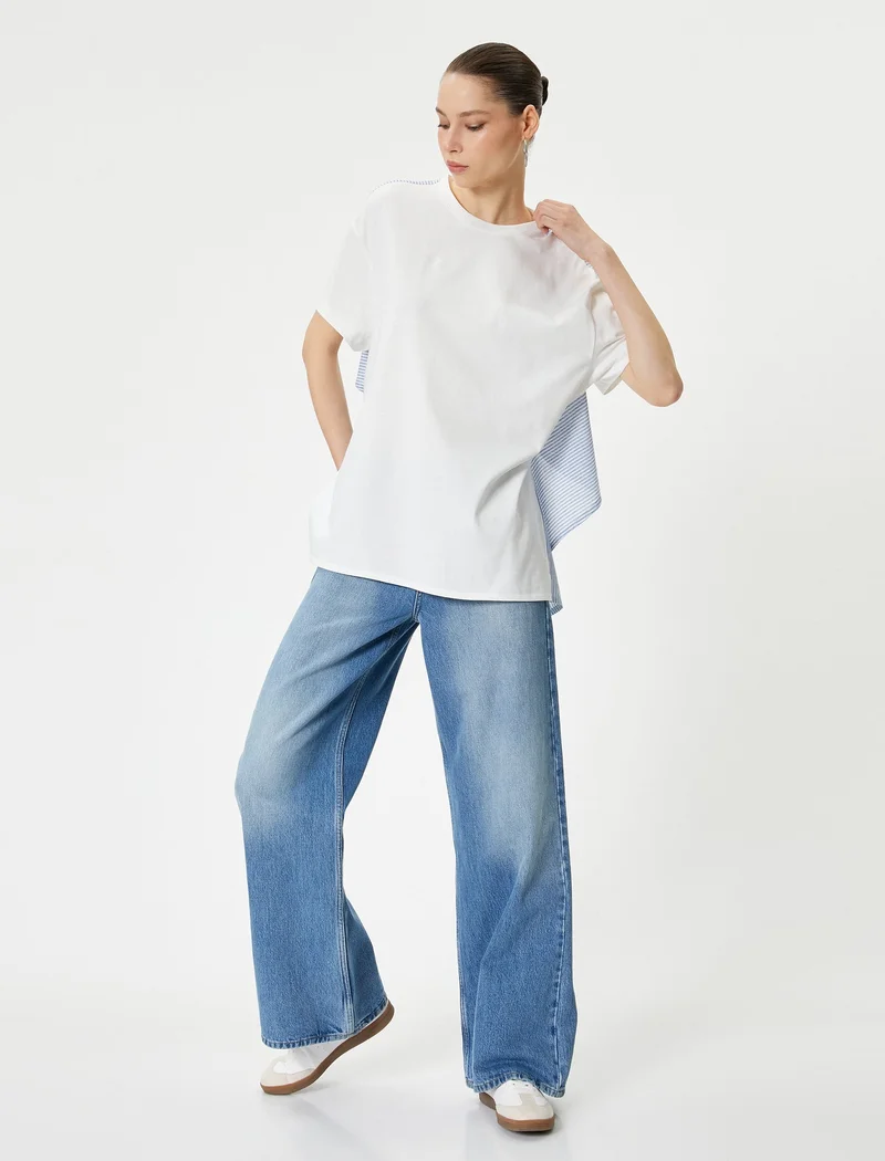 Koton Koton | Striped Asymmetric Top