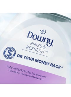 Downy RINSE & REFRESH Laundry Odor Remover and Fabric Softener, Fresh Lavender, 48 fl oz, Safe on ALL Fabrics, Gentle on Skin, HE Compatible  - Image 3