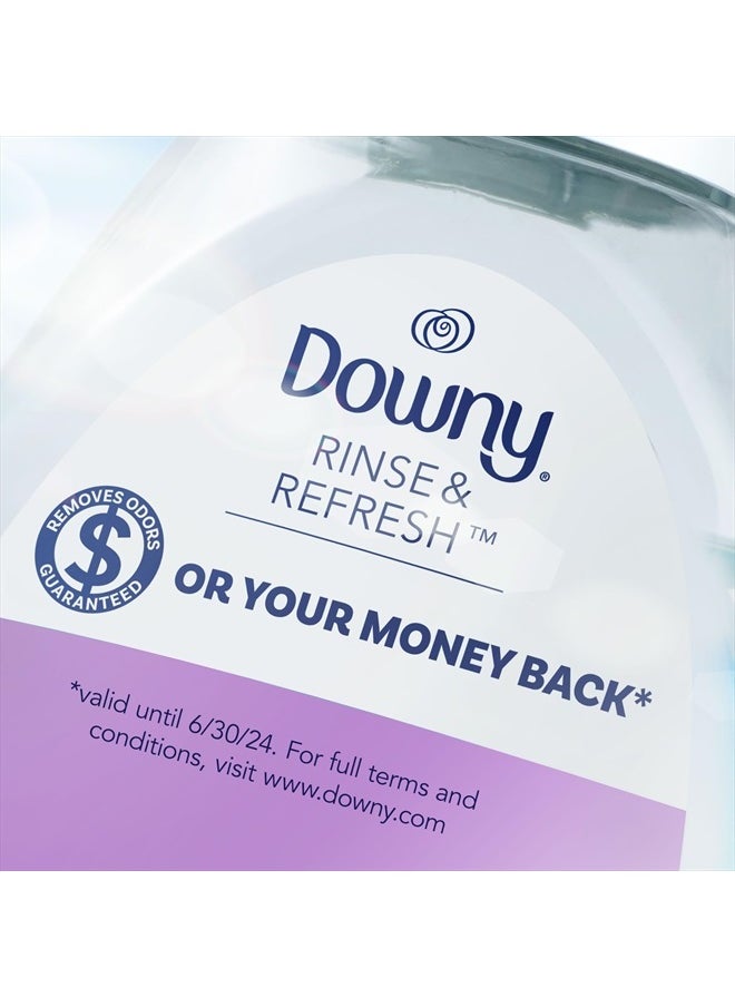 Downy RINSE & REFRESH Laundry Odor Remover and Fabric Softener, Fresh Lavender, 48 fl oz, Safe on ALL Fabrics, Gentle on Skin, HE Compatible  - Image 3