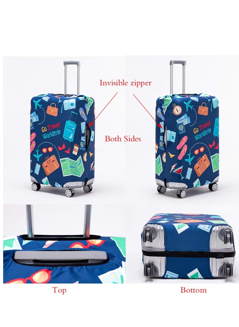 Beauenty Luggage Cover Washable Suitcase Protector Anti-scratch Suitcase cover 26-28 Inch  - Image 2