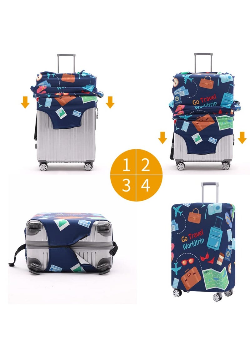 Beauenty Luggage Cover Washable Suitcase Protector Anti-scratch Suitcase cover 26-28 Inch  - Image 5