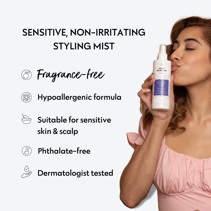 No nothing Very Sensitive Styling Mist - Fragrance Free Blow-Dry Styling Spray With Frizz Control, Non-Aerosol, Unscented, Anti-Humidity 100% Vegan - 8.5 fl oz - Image 4