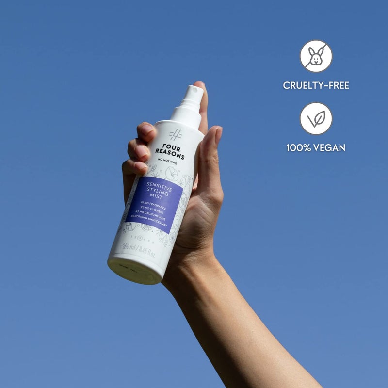No nothing Very Sensitive Styling Mist - Fragrance Free Blow-Dry Styling Spray With Frizz Control, Non-Aerosol, Unscented, Anti-Humidity 100% Vegan - 8.5 fl oz - Image 5
