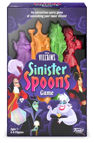 Funko Disney Villains Sinister Spoons Party Game for 48 Players Ages 7 and Up - Image 1