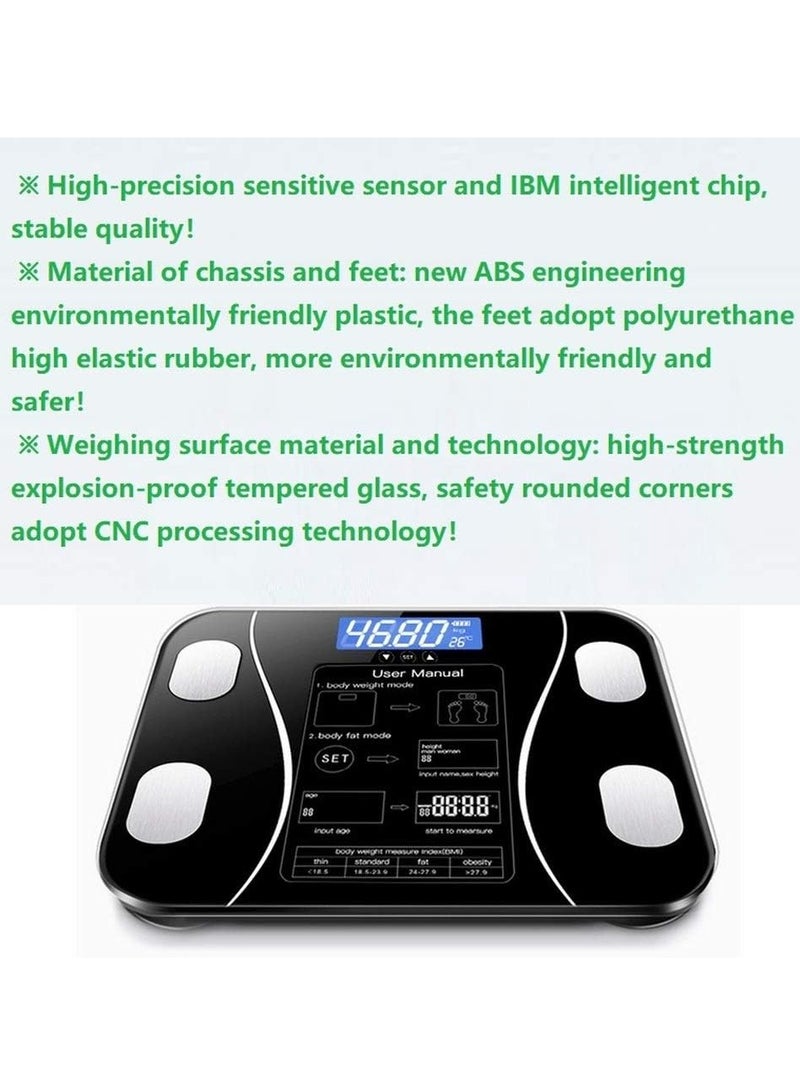 ELTRAZONE Bathroom Balance Body Fat Scale, Smart Electronic LED Digital Weight Scale, Weight Loss Artifact, Accurate Body Composition, Bathroom Scales for Home, Simple, Fast, Durable & Easy to Use – Ideal for Elderly & Children – Precision Weight Measurement - Image 5