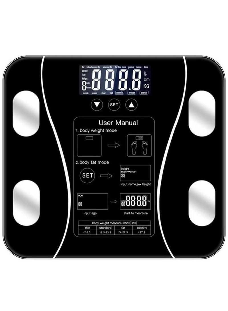 ELTRAZONE Bathroom Balance Body Fat Scale, Smart Electronic LED Digital Weight Scale, Weight Loss Artifact, Accurate Body Composition, Bathroom Scales for Home, Simple, Fast, Durable & Easy to Use – Ideal for Elderly & Children – Precision Weight Measurement - Image 1