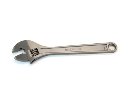 SK Tools USA 12 Adjustable Chrome Wrench 114 Jaw Capacity 8012