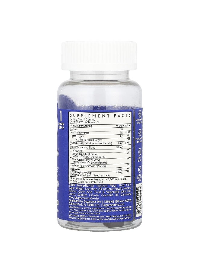 SugarbearPRO SugarbearPro, Sleep 5-HTP Amino Gummies, 32 Gummies  - Image 2