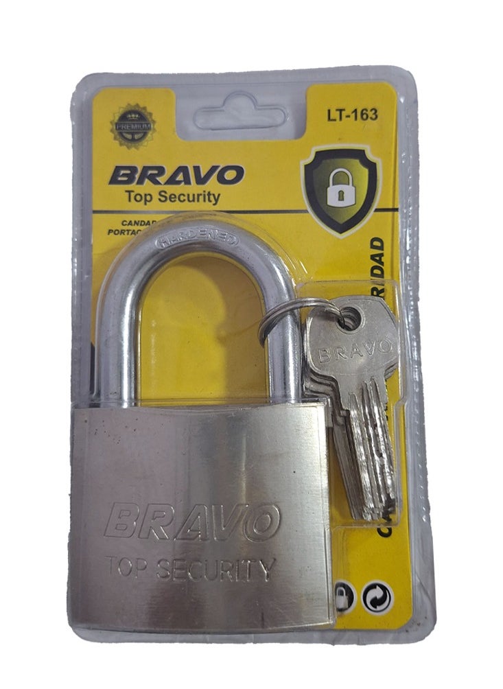 Bravo high quality lock is durable and safe. They come in different models, high security with 4 keys (163 mm) and others with different key numbers and sizes 