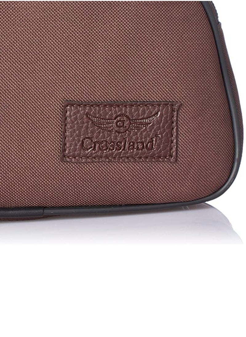 Crossland CROSSLAND Handbag Canvas and Leather - 3 Zippers internal Pocket  - Image 3