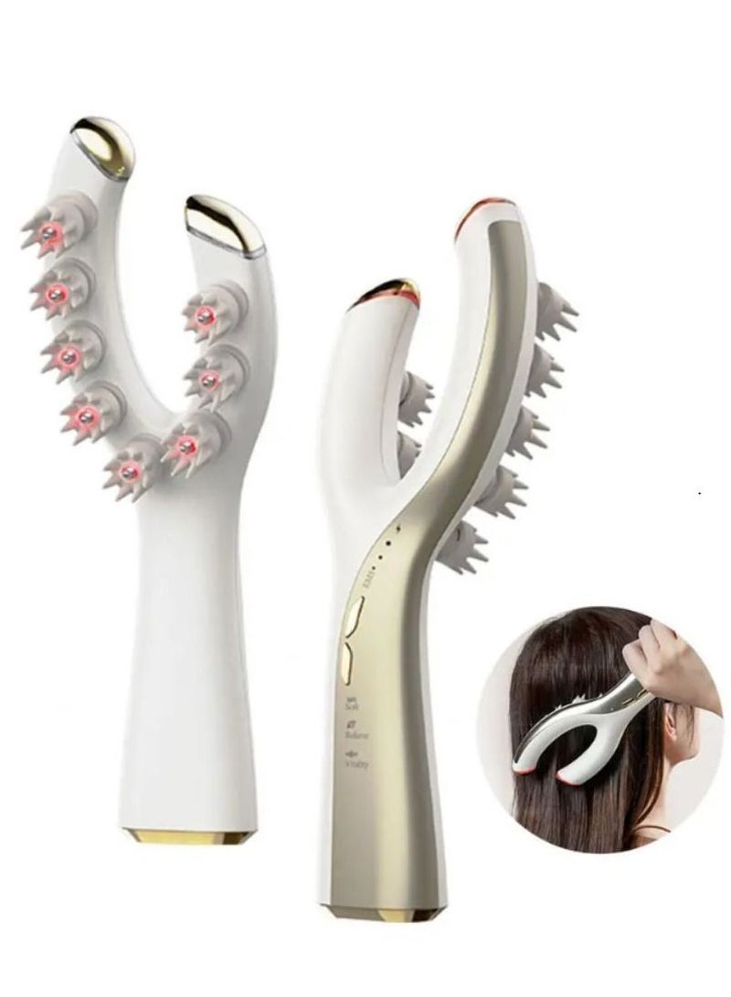 Anti Hair Loss Red Light Therapy Vibration Hair Growth Ems Massager Brush Octopus Head Massager Hair Growth Comb - Image 1