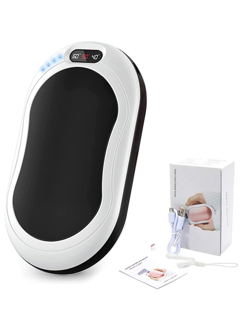general Rechargeable Hand Warmer 10000mAh Power Bank USB 3 Level Temperature Setting LCD Display Winter Gift for Women Men Kids - Image 1