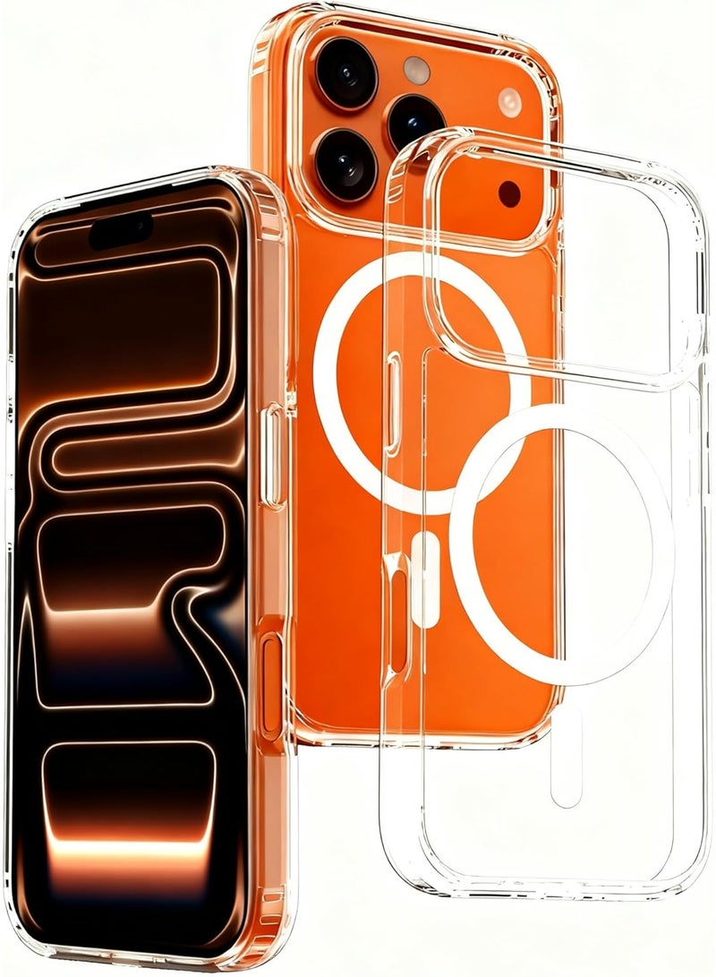 Crystal Palace Case for iPhone 17Pro  Clear Drop Protection, Clear Guard Anti‑Yellowing & Scratch‑Resistant MagSafe Wireless Charging Compatible - Image 1