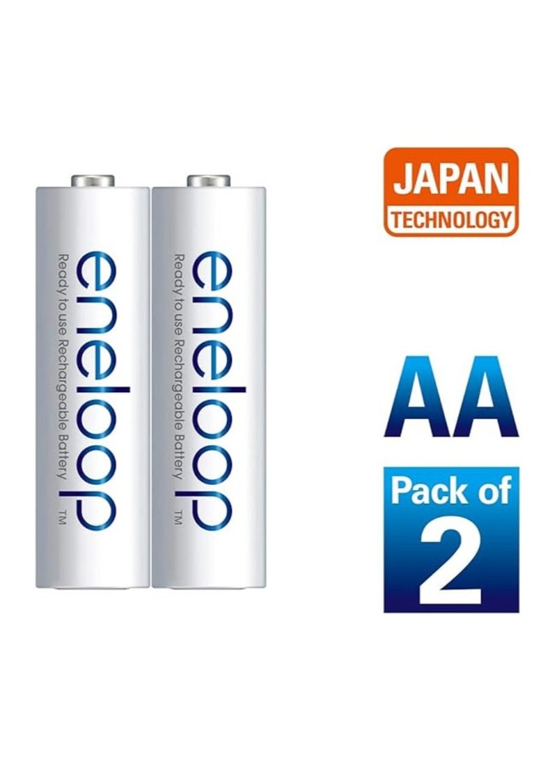 Panasonic Eneloop 2-Cells 2000mAh AA Rechargeable Batteries - Image 2