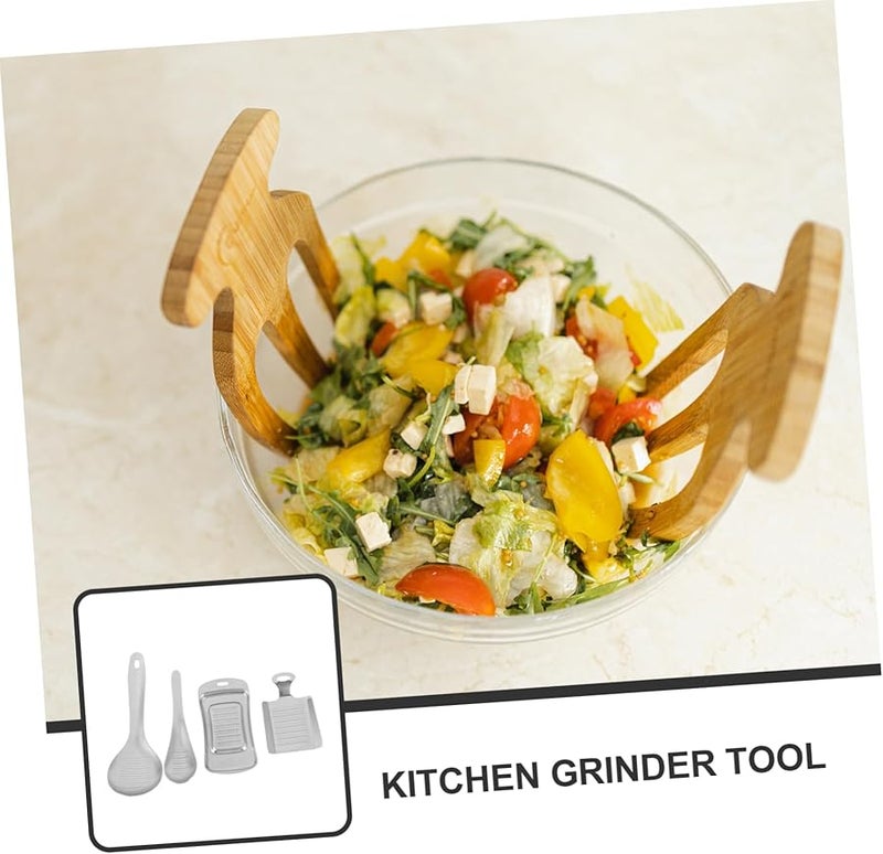 Cabilock 4Pcs Stainless Steel Garlic Ginger Grater Multi Functional Kitchen Grinding Tool - Image 4
