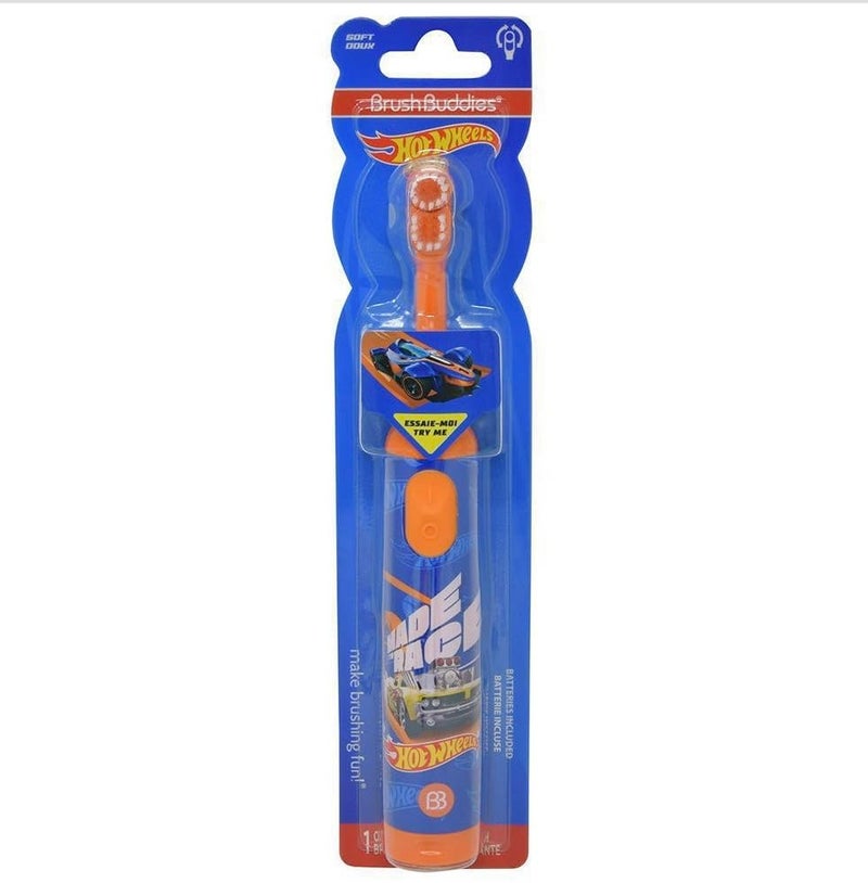 Brush Buddies Hot Wheels Electric Toothbrush, Kids Electric Toothbrushes, Battery Toothbrush, Toddler Electric Toothbrush for Kids 4-7 - Image 5