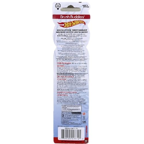 Brush Buddies Hot Wheels Electric Toothbrush, Kids Electric Toothbrushes, Battery Toothbrush, Toddler Electric Toothbrush for Kids 4-7 - Image 4