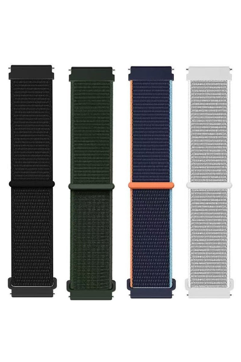 DKNG 4PCS Nylon Strap Huawei Watch GT5, GT4 46MM Nylon Strap Replacement Strap Black/Green/Deep Sea Blue/Sea North Color - Image 2