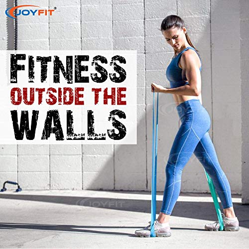 Joyfit Resistance Loop Bands - for Strength Training, Fitness Exercises, Pull up and Chin up Support, Leg, HIPS, Core, Back, Chest and Arms Workout for Men and Women at Home and Gym (Red) - Image 5