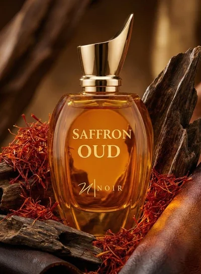 نوير عطر زعفران عود أو دو برفيوم للرجال والنساء - عطر فاخر للجنسين - رائحة الزعفران والخشب الغريبة تدوم طويلاً - 80 مل