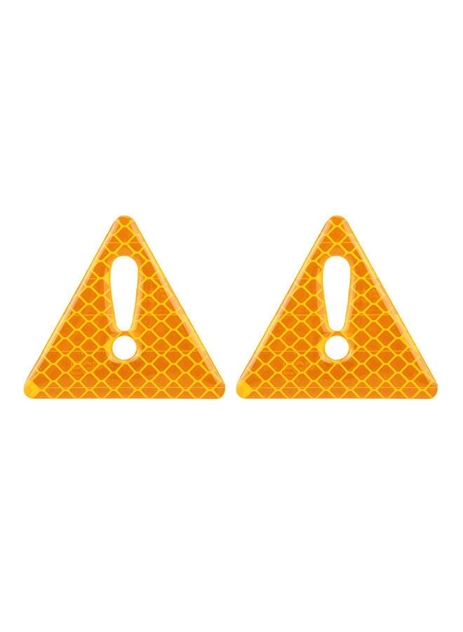 NIBEMINENT 2-Piece Car-Styling Triangle Carbon Fiber Warning Sticker