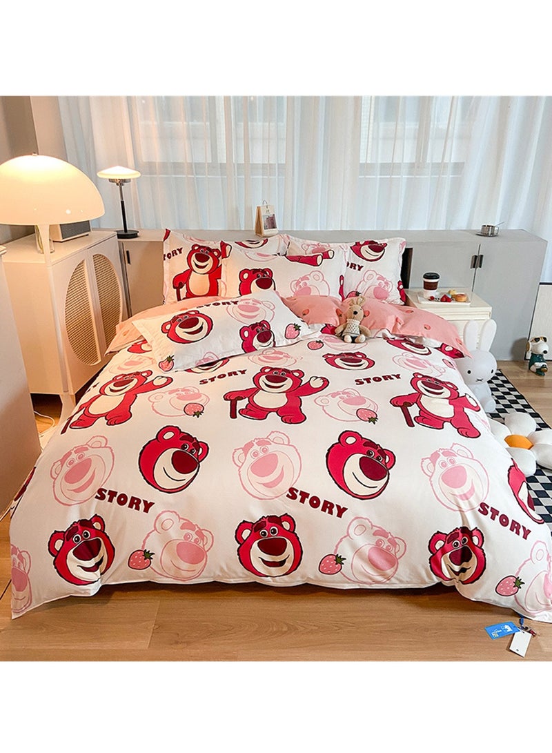 4pcs bedding set 2 pillowcases 1 quilt cover 1 bed sheet four-piece set with creative and fashionable styling - Image 2