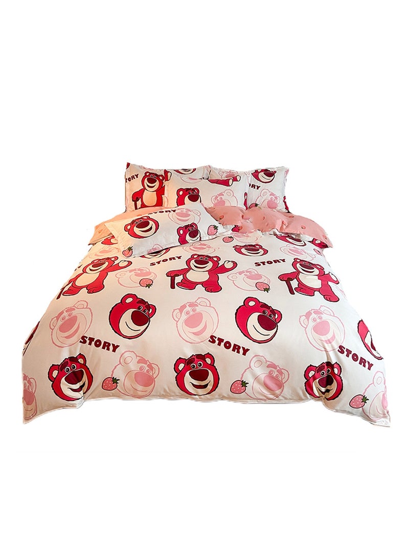 4pcs bedding set 2 pillowcases 1 quilt cover 1 bed sheet four-piece set with creative and fashionable styling - Image 1