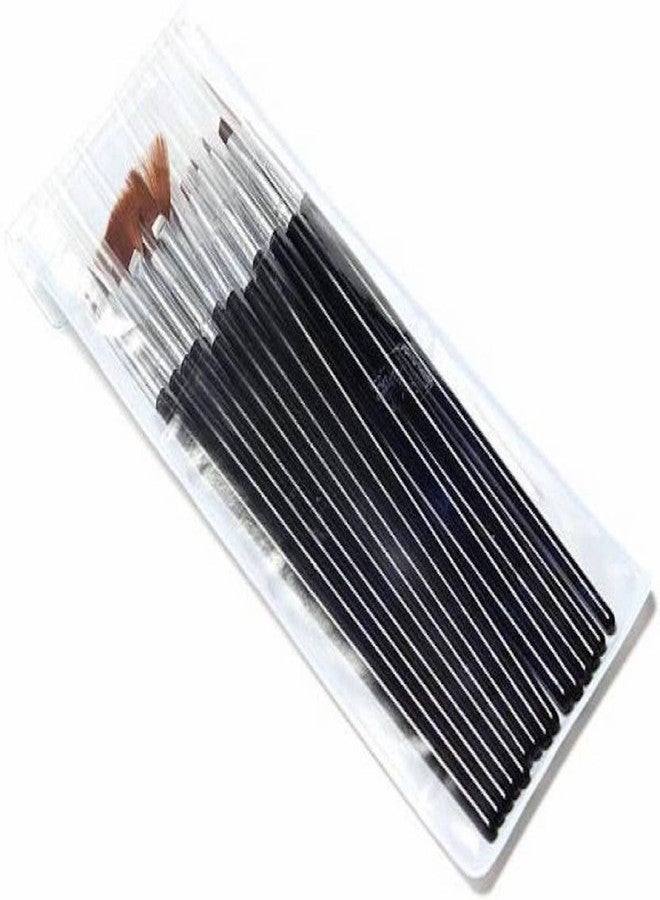 Gugzy® 15 Pcs Nail Art Design Painting Polish Brushes Dotting Drawing Pen Manicure Pedicure Tool Set (Black Silver) - Image 5