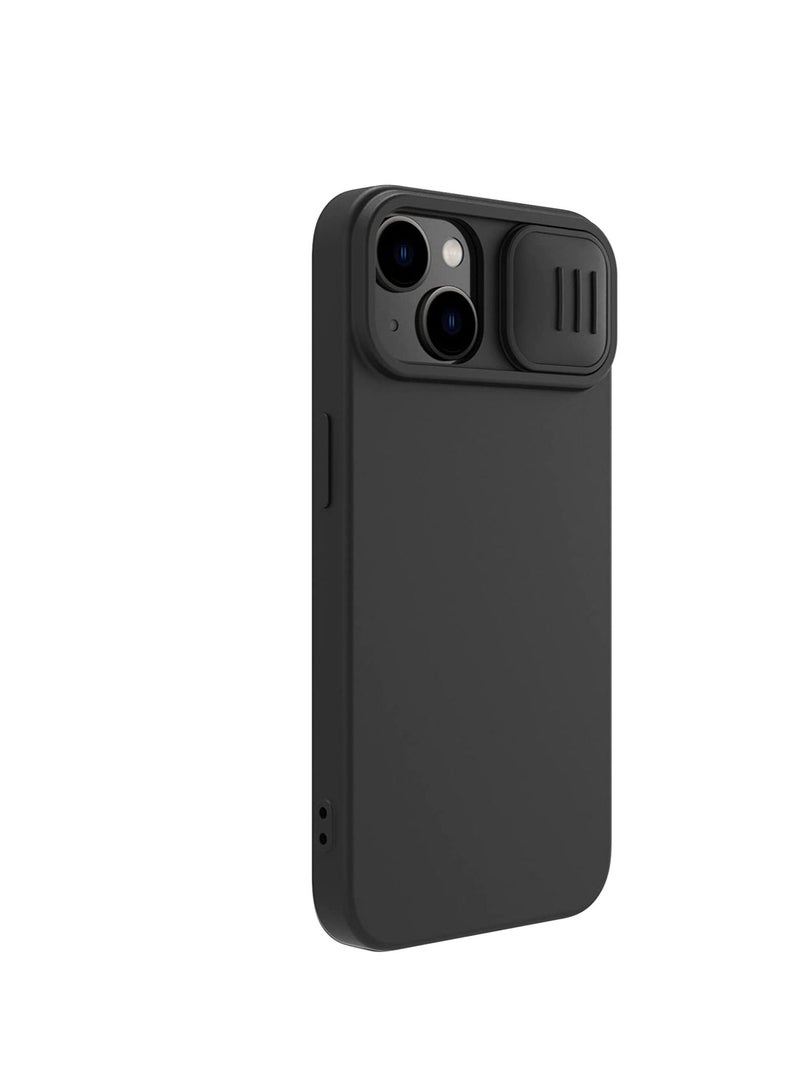 Nillkin CamShield Silky Magnetic Silicone Case For iphone 14 Plus - Blak - Image 4