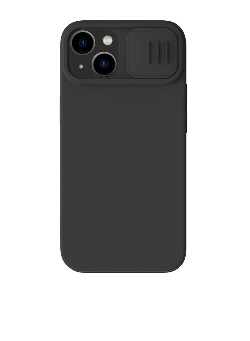 Nillkin CamShield Silky Magnetic Silicone Case For iphone 14 Plus - Blak - Image 1