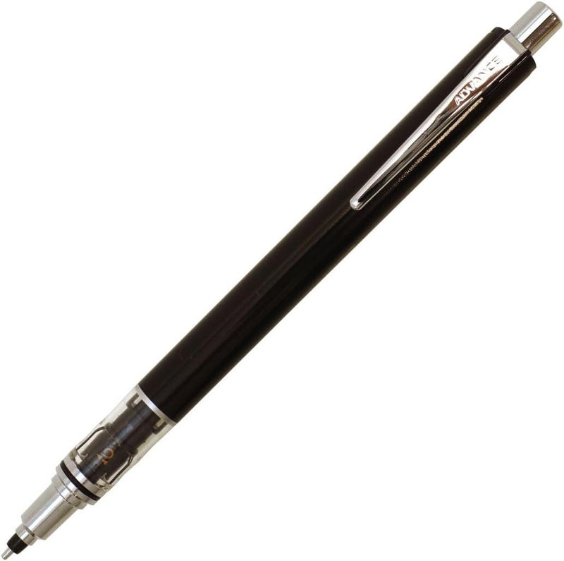 UNI Kuru Toga Advance Mechanical Pencil M55591P.24, 0.5 mm, Black, Mixed-Material Body, 1 pencil for study notes - Image 1