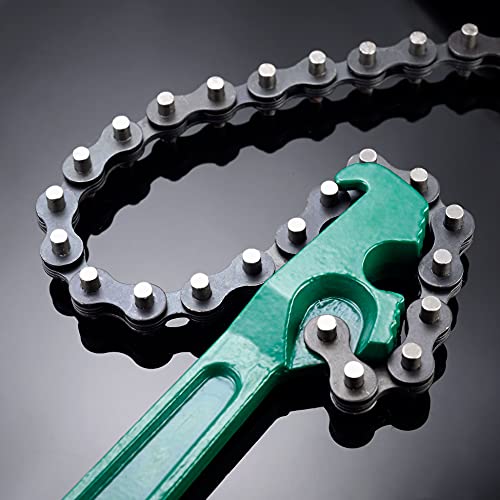 HomDSim Chain Wrench, 12 inches Automotive Oil Fuel Filter Chain Wrench Pliers Adjustable Removal Remover Tool,fits 1.6" to 5.9" Diameter - Image 4